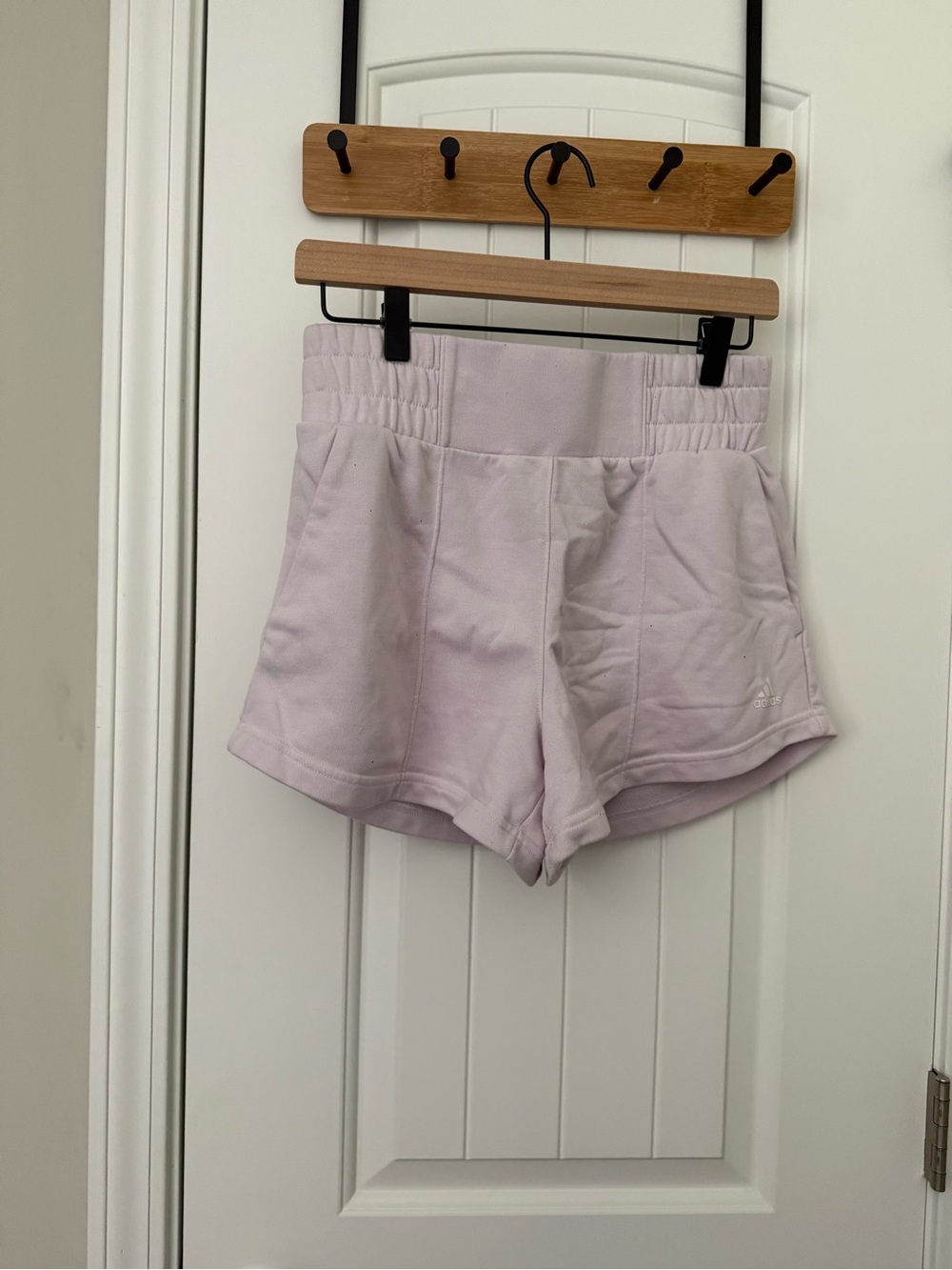 Adidas high waisted running shorts